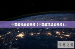 中国最帅的的教授（中国最顶级的教授）