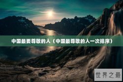 中国最要尊敬的人（中国最尊敬的人一次排序）