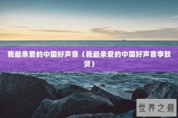 我最亲爱的中国好声音（我最亲爱的中国好声音李致贤）