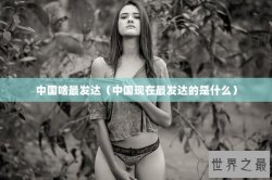 中国啥最发达（中国现在最发达的是什么）