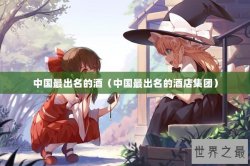 中国最出名的酒（中国最出名的酒店集团）