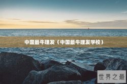 中国最牛理发（中国最牛理发学校）