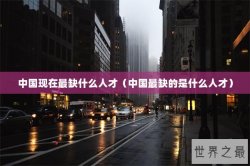 中国现在最缺什么人才（中国最缺的是什么人才）