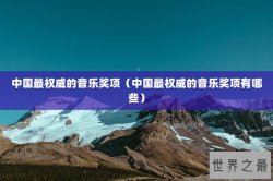 中国最权威的音乐奖项（中国最权威的音乐奖项有哪些）