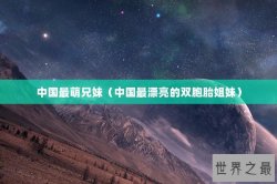 中国最萌兄妹（中国最漂亮的双胞胎姐妹）
