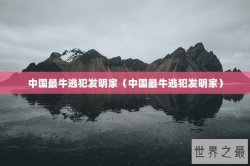 中国最牛逃犯发明家（中国最牛逃犯发明家）
