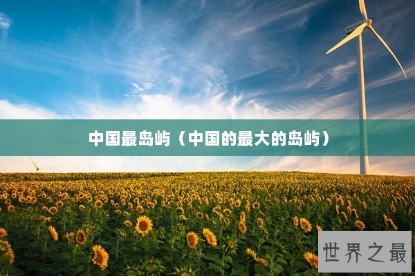 中国最岛屿(中国的最大的岛屿) 中国最岛屿(中国的最大的岛屿)