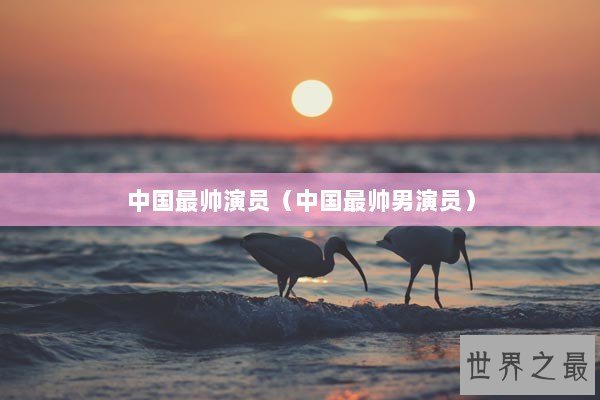 中国最帅演员(中国最帅男演员) 中国最帅演员(中国最帅男演员)