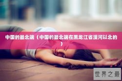中国的最北端（中国的最北端在黑龙江省漠河以北的）