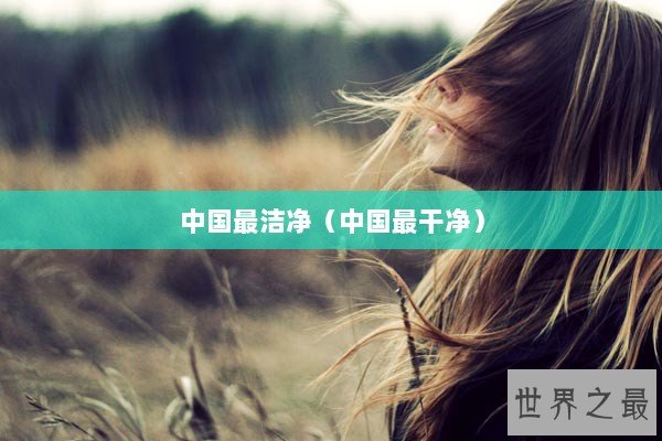 中国最洁净（中国最干净）