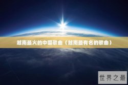 越南最火的中国歌曲（越南最有名的歌曲）