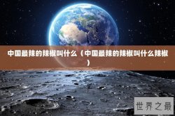 中国最辣的辣椒叫什么（中国最辣的辣椒叫什么辣椒）