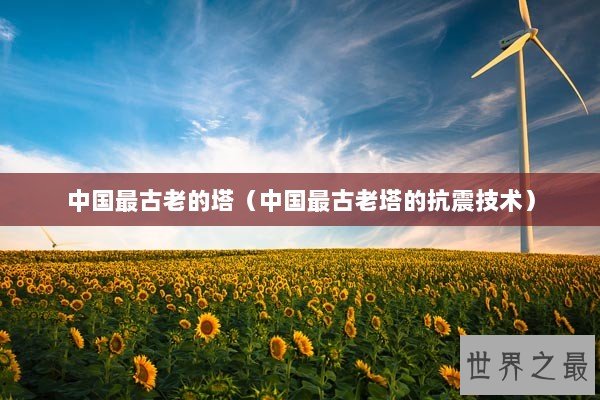 中国最古老的塔（中国最古老塔的抗震技术）