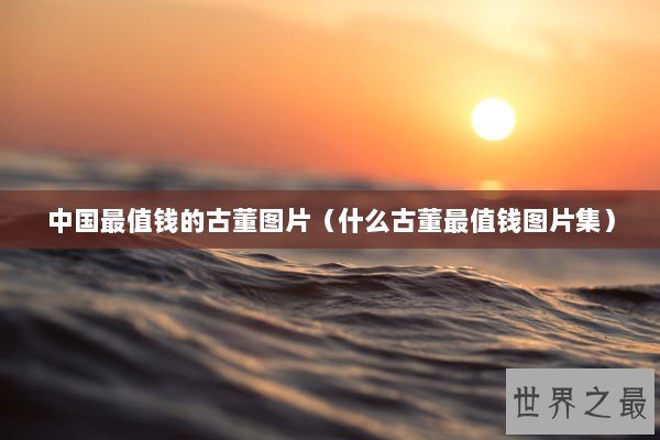 中国最值钱的古董图片（什么古董最值钱图片集）