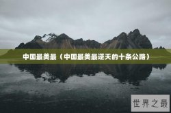 中国最美最（中国最美最逆天的十条公路）