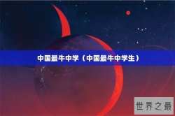 中国最牛中学（中国最牛中学生）