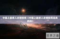 中国上最感人求婚视频（中国上最感人求婚视频是真的吗）