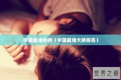 中国最堵的桥（中国最堵大桥排名）