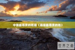 中国最尊贵的姓戢（戢是最尊贵的姓）