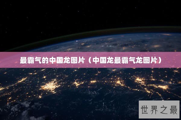 最霸气的中国龙图片（中国龙最霸气龙图片）