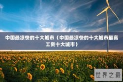 中国最凉快的十大城市（中国最凉快的十大城市最高工资十大城市）
