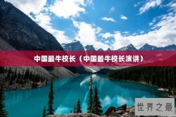 中国最牛校长（中国最牛校长演讲）