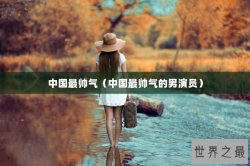 中国最帅气（中国最帅气的男演员）