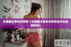 中国最古老的石拱桥（中国最古老的石拱桥是河北赵州桥吗）