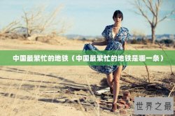 中国最繁忙的地铁（中国最繁忙的地铁是哪一条）