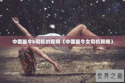 中国最牛b司机的视频（中国最牛女司机视频）