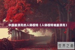 中国最漂亮的人体模特（人体模特谁最漂亮）