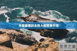 中国最骚的主持人的简单介绍