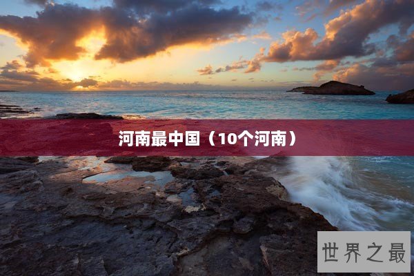 河南最中国（10个河南）