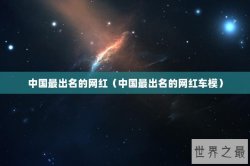 中国最出名的网红（中国最出名的网红车模）