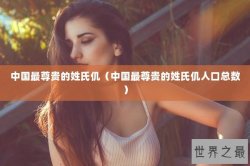 中国最尊贵的姓氏仉（中国最尊贵的姓氏仉人口总数）