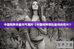 中国特种兵最帅气相片（中国特种部队最帅的照片）