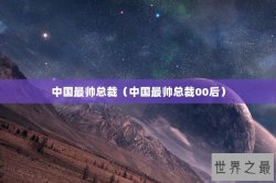 中国最帅总裁（中国最帅总裁00后）