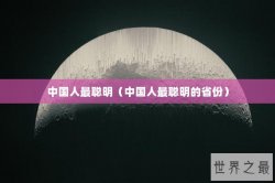 中国人最聪明（中国人最聪明的省份）