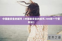 中国最安全的城市（中国最安全的城市,100米一个警务站）