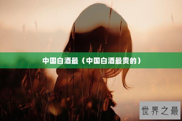 中国白酒最（中国白酒最贵的）