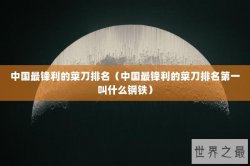 中国最锋利的菜刀排名（中国最锋利的菜刀排名第一叫什么钢铁）