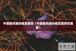中国最权威的植发医院（中国最权威的植发医院在哪里）