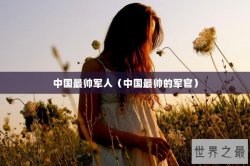 中国最帅军人（中国最帅的军官）
