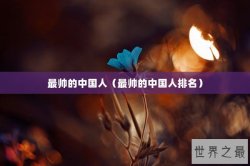 最帅的中国人（最帅的中国人排名）