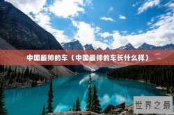 中国最帅的车（中国最帅的车长什么样）