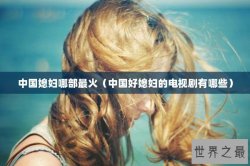 中国媳妇哪部最火（中国好媳妇的电视剧有哪些）
