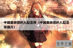 中国最缺德的人赵忠祥（中国最缺德的人赵忠祥图片）