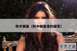 和中国最（和中国最像的国家）