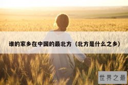 谁的家乡在中国的最北方（北方是什么之乡）