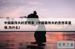 中国最伟大的思想家（中国最伟大的思想家是谁,为什么）
